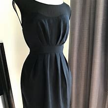 Aqua Dresses | Aqua Black Simple Short Dress. Size 6 | Color: Black | Size: 6