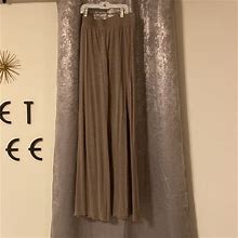 Forever 21 Pants & Jumpsuits | Cloth Trousers With Elastic Waistband | Color: Tan | Size: S