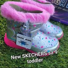 SKECHERS New Size 9 Toddler Girls Snow Boots 9T - New Kids | Color: Pink | Size: 9