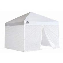 Shelterlogic Blue/White 10 X 10 ft. Quik Shade Top & Base Canopy