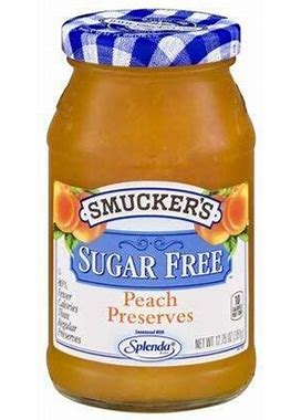 Smucker's Sugar Free Peach Preserves, 12.75 Oz (Pack Of 2)