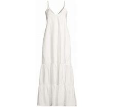 Peixoto Women's Parker Tiered Maxi Dress - Patched White - Size Large