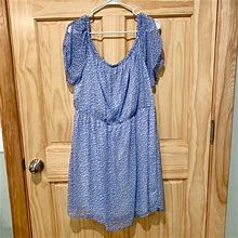 Maitai Dresses | Baby Blue, White Polkadot Dress | Color: Blue/White | Size: 2X