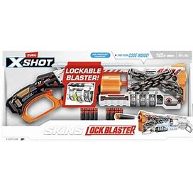 X-Shot Skins Lock Blaster (16 Darts) By Zuru For Ages 8 & Up