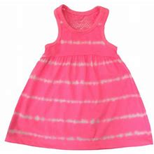 Infant & Toddler Girls Pink Tie Dye Sun Dress Knit Tank Sundress 12m