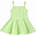 Gaqlive Summer Toddler Baby Girls Sleeveless Solid Print Dress Vest Dresses Clothes Daily Dresses 2-3Y
