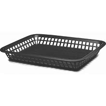 Tablecraft 1079BK 11-3/4" Black Mas Grande Platter Basket - Pack Of 12