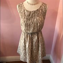 Forever 21 Dresses | Love 21 Tan Animal A Line Dress | Color: Tan | Size: Xs