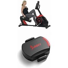 Bundle Of Sunny Health & Fitness Evo-Fit Cardio Recumbent Bike SF-RB4954 + Sunny Health & Fitness Exercise Cycling 2-In-1 Advanced Cadence Sensor CB1