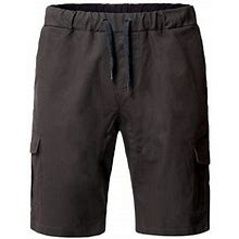 Men Cargo Shorts, Elastic Waist Drawstring Summer Shorts With Pockets