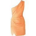 Likely Women Gonnella Birds Of Paradise Orange One Shoulder Mini Dress