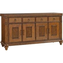 Bali Hai Aged Chestnut Brown Trident Buffet, Brown Transitional Buffets From Tommy Bahama