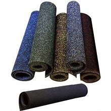 American Floor Mats 3/8in (9Mm) Thick 10% Grey 4' X 12' Heavy Duty Rubber Rolls, Protective Exercise Mats, Home Gym Rubber Flooring
