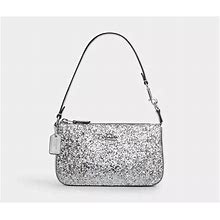 Coach Nolita 19 Silver Glitter Leather Bag Purse Wristlet NEW SOLD OUT!!!
