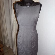 H&M Dresses | H&M Dress Classic Little Gray Women Beaded Collar | Color: Gray | Size: 10
