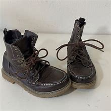 Tommy Hilfiger Shoes | Tommy Hilfiger Boys Boots Size 1 | Color: Brown | Size: 1B