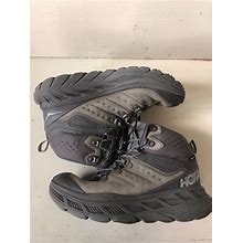 HOKA ONE ONE Mens 8 Stinson Mid GTX Goretex Hiking Trail Boots -Gray