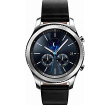 Samsung Gear S3 Classic Smartwatch - 46mm - Stainless Steel Case - Black Leather Band