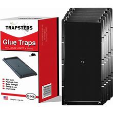 Trapsters USA Mouse & Rat Plastic Glue Traps (10CT) - 5X10 Inches, Pre-Baited, Non-Toxic, Pet-Safe Adhesive Plastic Boards For Home & Office - Indoor Pest Control For Mice (Unscented)