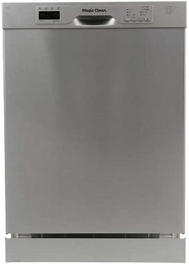 24 in. Stainless Steel Front Control Dishwasher With Stainless Steel Tub