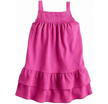 Baby & Toddler Girl Jumping Beans® Dropped Waist Knit Tank Top Dress, Toddler Girl's, Size: 4T, Med Pink