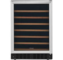 Frigidaire FGWC5233 24 Inch Wide 52 Bottle Capacity Built-In Wine Cooler Stainless Steel Beverage Appliances Wine Coolers