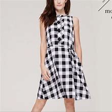 Loft Dresses | Loft Dress Size Medium | Color: Black/White | Size: M