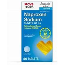 CVS Health Naproxen Sodium 220 MG Tablets | Oral Pain Relief - 50 Ct | CVS