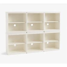 Windsor Modular Wall Bookcase (6 Bookcases), White, 72"L X 52"H | Pottery Barn