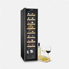 Cuisinart 24.2" 18 Bottle Dual Zone Free-Standing Wine Refrigerator - Wine Refrigerators In Black | Size 49.5 H X 24.2 W X 16.1 D In | P100224577
