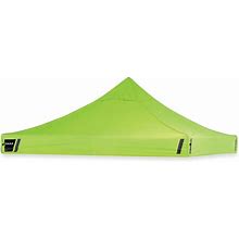 Ergodyne Shax 6000C Replacement Pop-Up Tent Canopy For 6000, 10 ft X 10 Ft, Polyester, Lime - EGO12901