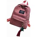 Christmas Savings! Cbcbtwo Backpack Purse For Women, Fashion Corduroy Small Bags For Women With Charm Tassel, Multipurpose Design Mini Backpack Travel
