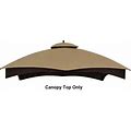 APEX GARDEN Replacement Canopy Top For 10 ft. X 12 ft. Gazebo Beige / Cream
