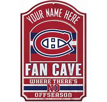 Cole Caufield Wincraft Montreal Canadiens Personalized 11' X 17' Fan Cave Wood Sign Size: No Size