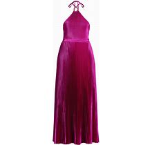 L'idée - Amour Pleated Halterneck Dress - Women - Polyester - 10 - Pink