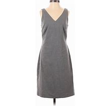 Banana Republic Cocktail Dress - Sheath: Gray Solid Dresses - Women's Size 00 Petite