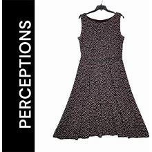 Perceptions Dresses | Perceptions Dress Women's Size 18 Brown Sleeveless Dress Formal Fit N Flare | Color: Brown | Size: 18