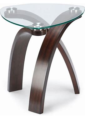 Magnussen - Allure Wood And Glass Oval End Table - T1396-22
