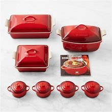 Le Creuset Stoneware Ultimate 8-Piece Bakeware Set, Red | Williams Sonoma
