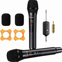 MAONO Wireless Microphone, UHF Handheld Cordless Dynamic Mic, 20 UHF Frequencies Karaoke Mic, Cordless Microphone For Singing, Karaoke, DJ, Singing,