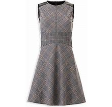 Derek Lam 10 Crosby Women's Plaid Fit & Flare Mini Dress - Grey - Size 0