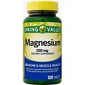 Spring Valley Magnesium Tablets 250 Mg 100 Ct Nerve Muscles & Heart Health
