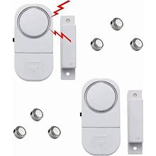 2 Pack Home Security Door Alarms For Kids Safety,Simply Safe Alarm System For Home,Door Sensor Alarm System For Home Security,Door Window Alarm Senso
