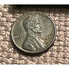 1943 Wheat Steel Penny No Mint, Multiple Errors L In Liberty, DD, U In United.