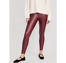Old Navy High-Waisted Faux-Leather Leggings For Women