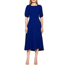 Alexia Admor Women's Blaire Fit & Flare Front Slit Dress - Navy - Size 8