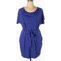Lane Bryant Dresses | Lane Bryant Size 14/16 Dress Blue Knit Belted | Color: Blue | Size: 14