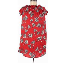 Atmosphere Casual Dress - Shift: Red Floral Dresses - Women's Size 6