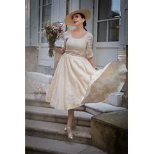 HEMP DRESS | Mid Century Modern Dress, Linen Dress Women, Cottagecore Dress, Modern 50S Dress, Vintage Look, Sondeflor Dress Carmen