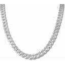 Jared The Galleria Of Jewelry Solid Curb Chain Necklace Sterling Silver 22"